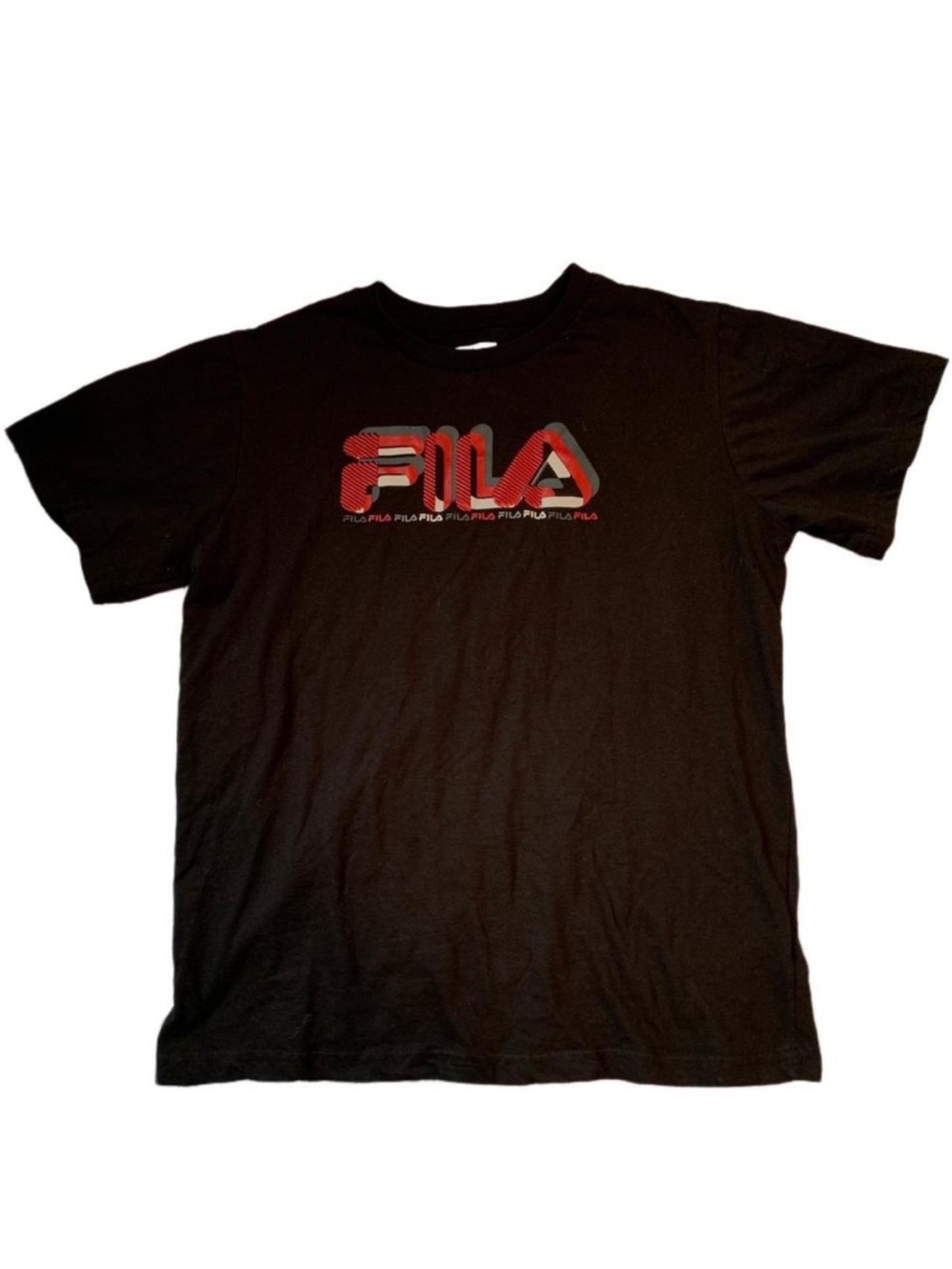 3 For $25 Fila Graphic Black & Red Tee Shirt Boys Size 18/XL